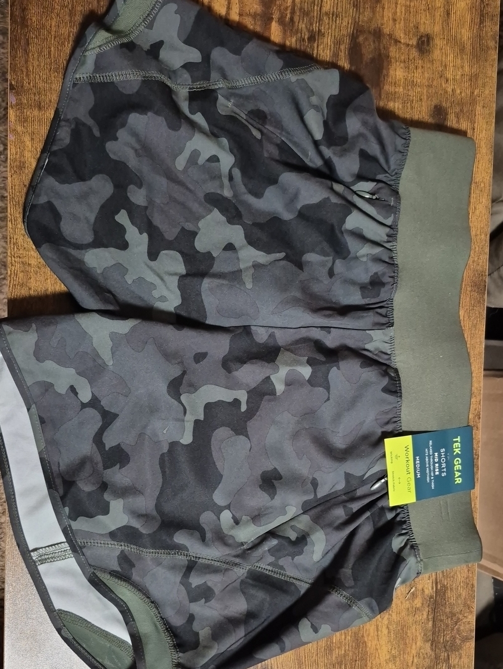 M tek gear Women's Camouflage Athletic Shorts - Olive/Black